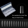 240 Extra Long Full Cover Soft Gel Tips 12 Sizes Purple