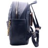 Μαύρη Τσάντα Πλάτης Backpack Hearts με Χρυσαφί Αλυσίδα