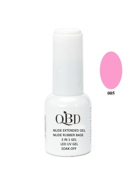 QBD Rubber Base N. 005 Nude Extended Gel 3 In 1 Gel LED & UV 12ml