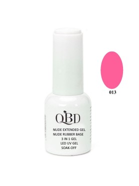 QBD Rubber Base N. 013 Nude Extended Gel 3 In 1 Gel LED & UV 12ml