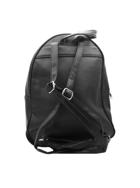 Μαύρη Τσάντα Πλάτης Backpack με 3 Ανεξάρτητες Θήκες