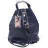 Μαύρη Τσάντα Πλάτης Backpack με Κόκκινη Ρίγα Στο Κέντρο