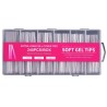 240 Extra Long Full Cover Soft Gel Tips 12 Sizes Pink