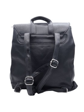 Μαύρη Τσάντα Πλάτης Backpack με 3 Ανεξάρτητους Χώρους
