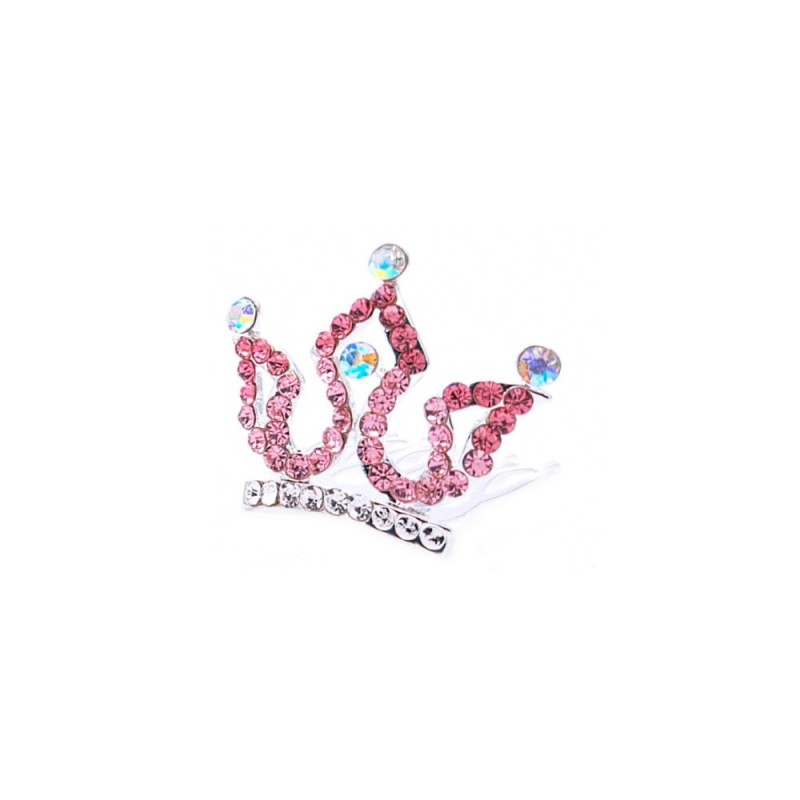 Παιδική Mini Τιάρα Crown με Χρωματιστούς Κρυστάλλους Παιδική Mini Τιάρα Crown με Χρωματιστούς Κρυστάλλους
