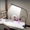 Εύκαμπτο Διπλό Φωτιστικό με Λάμπα UV & LED και Clip Στερέωσης