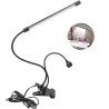 Εύκαμπτο Διπλό Φωτιστικό με Λάμπα UV & LED και Clip Στερέωσης