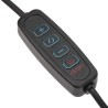 Εύκαμπτο Διπλό Φωτιστικό με Λάμπα UV & LED και Clip Στερέωσης
