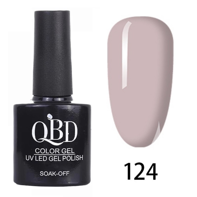 QBD Ημιμόνιμο Βερνίκι Ν. 124 UV & LED 10ml QBD Ημιμόνιμο Βερνίκι Ν. 124 UV & LED 10ml