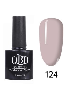 QBD Ημιμόνιμο Βερνίκι Ν. 124 UV & LED 10ml