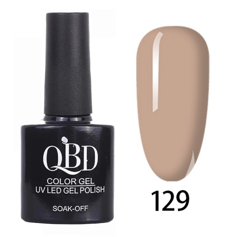 QBD Ημιμόνιμο Βερνίκι Ν. 129 UV & LED 10ml QBD Ημιμόνιμο Βερνίκι Ν. 129 UV & LED 10ml