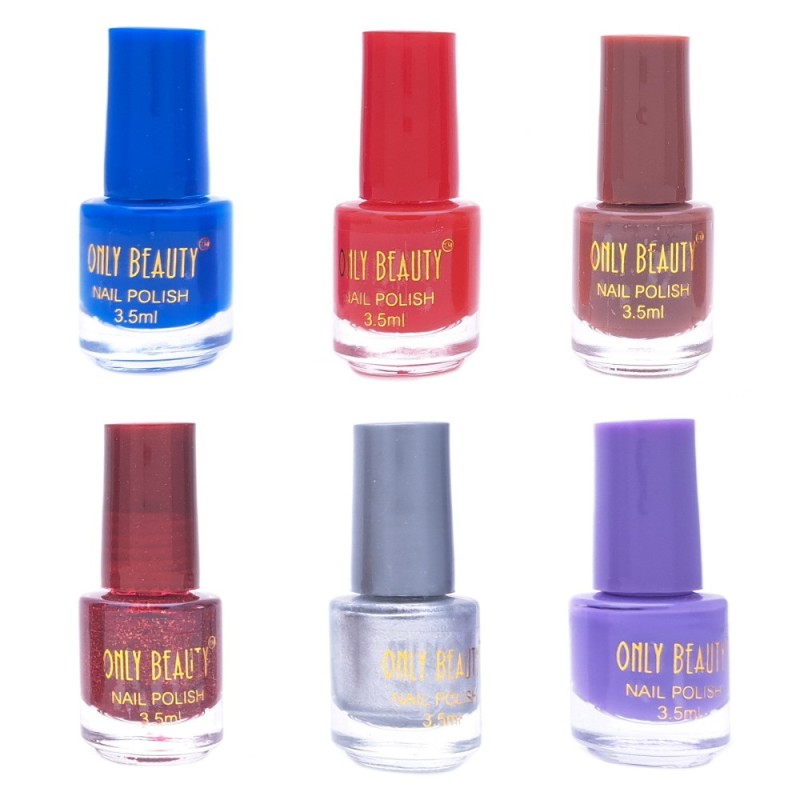 Σετ 6 Βερνίκια Only Beauty 3.5ml Σετ 6 Βερνίκια Only Beauty 3.5ml