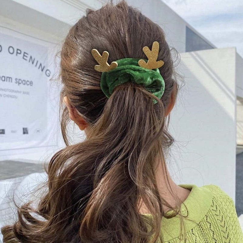 Σετ 2 Βελούδινα Christmas Antlers Scrunchies Σετ 2 Βελούδινα Christmas Antlers Scrunchies