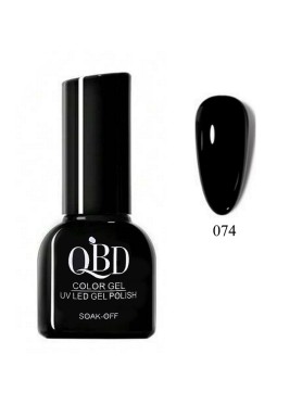 QBD Ημιμόνιμο Βερνίκι Ν. 074 Black UV & LED 12ml