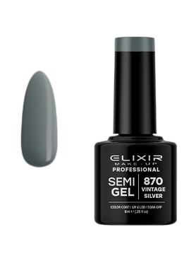 Elixir Semi Gel Pro N. 870 Vintage Silver UV & LED 8ML