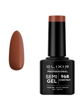 Elixir Semi Gel Pro N. 968 Chestnut UV & LED 8ML