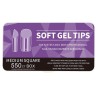 550 Medium Square Soft Gel Tips 11 Sizes