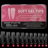 550 Short Stiletto Soft Gel Tips 11 Sizes