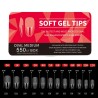550 Oval Medium Soft Gel Tips 11 Sizes