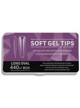 440 Long Oval Soft Gel Tips 11 Sizes