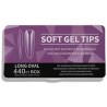 440 Long Oval Soft Gel Tips 11 Sizes