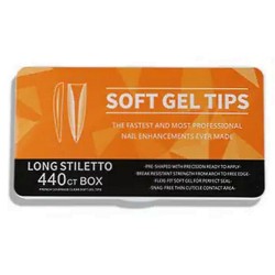 440 Long Stiletto Soft Gel Tips 11 Sizes