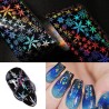 Σετ 10 Holographic Christmas Foil Stickers Διακόσμησης Νυχιών