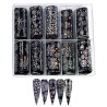 Σετ 10 Holographic Christmas Foil Stickers Διακόσμησης Νυχιών