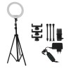 Led Ring Light 14" με Τρίποδο & 3 Clips Στήριξης Κινητού QX-360
