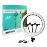 Led Ring Light 14" με Τρίποδο & 3 Clips Στήριξης Κινητού QX-360