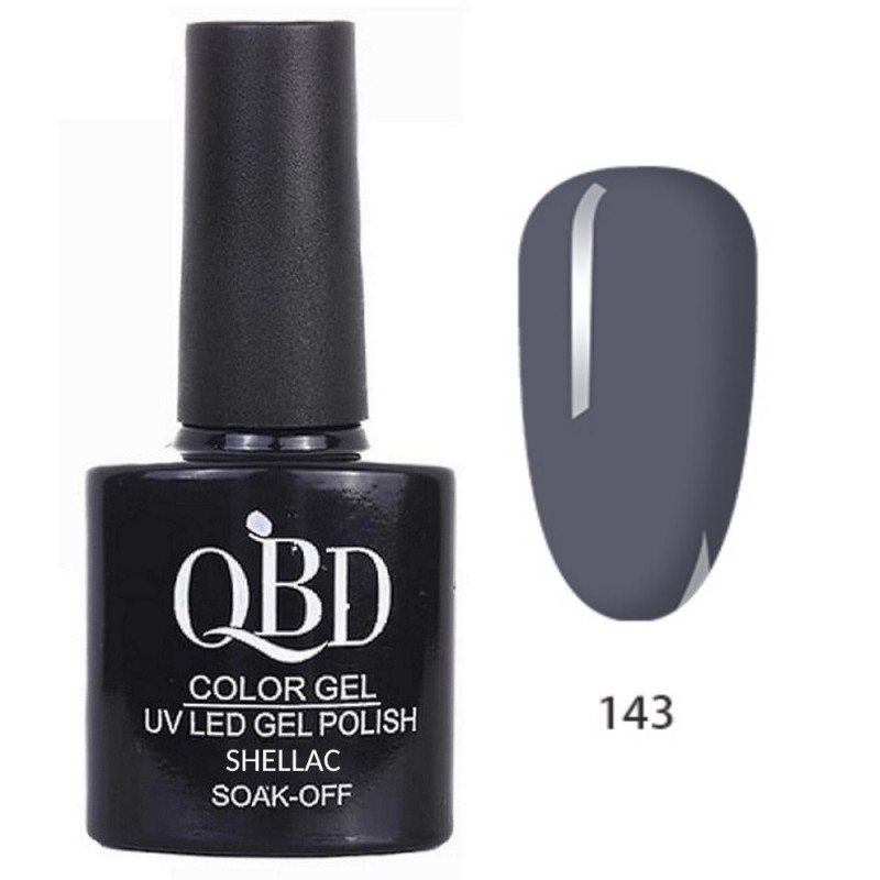 QBD Ημιμόνιμο Βερνίκι Ν. 143 UV & LED 10ml QBD Ημιμόνιμο Βερνίκι Ν. 143 UV & LED 10ml