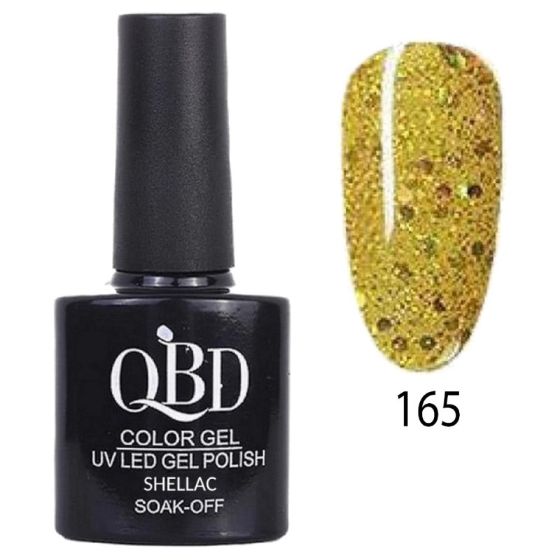 QBD Ημιμόνιμο Βερνίκι Ν. 165 UV & LED 10ml QBD Ημιμόνιμο Βερνίκι Ν. 165 UV & LED 10ml