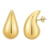 Σκουλαρίκια Faux Chunky Drops Zirconia