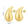 Σκουλαρίκια Faux Chunky Drops Zirconia