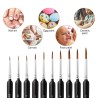 Σετ 11 Πινέλα για Nail Art Σχέδια