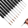 Σετ 11 Πινέλα για Nail Art Σχέδια