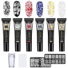 Σετ 6 Stamping Nail Art Stamping Gel Mobray