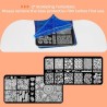 Σετ 6 Stamping Nail Art Stamping Gel Mobray