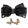 Σετ 2 Τσιμπιδάκια Hair Clip Bow & Rhinestones Butterfly