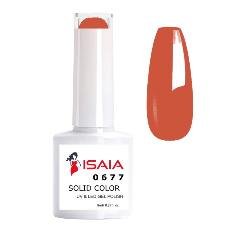 Isaia Solid Color N. 0677 UV & LED 8ML Isaia Solid Color N. 0677 UV & LED 8ML
