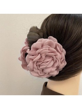 Κλάμερ με Υφασμάτινο Τριαντάφυλλο Rose Hair Clip Claw