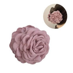 Κλάμερ με Υφασμάτινο Τριαντάφυλλο Rose Hair Clip Claw