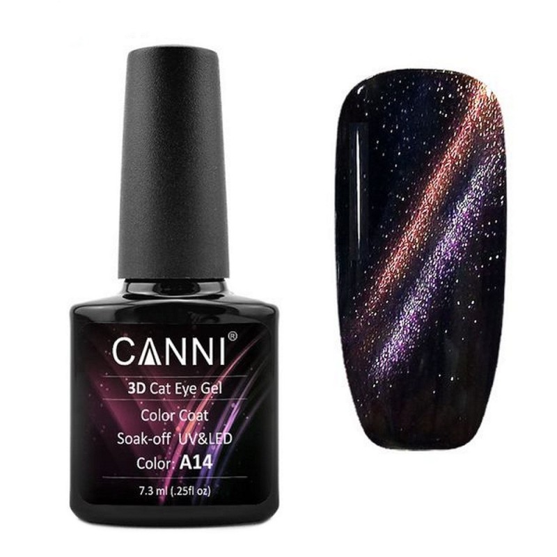 Canni 3D Cat Eye A14 Soak-Off UV & LED 7.3ML Canni 3D Cat Eye A14 Soak-Off UV & LED 7.3ML
