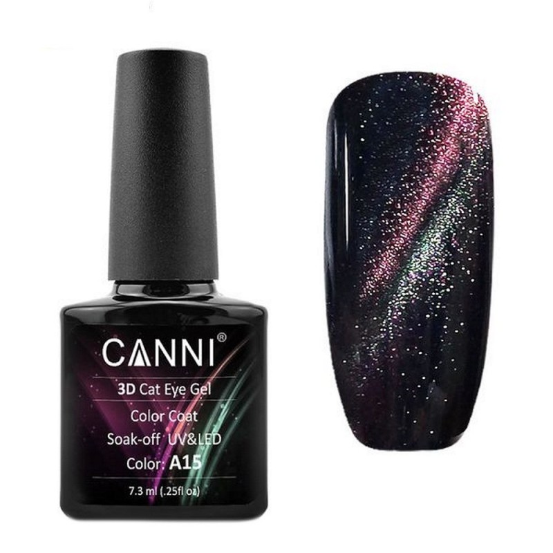 Canni 3D Cat Eye A15 Soak-Off UV & LED 7.3ML Canni 3D Cat Eye A15 Soak-Off UV & LED 7.3ML