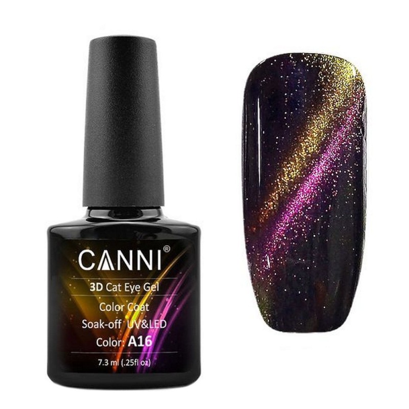 Canni 3D Cat Eye A16 Soak-Off UV & LED 7.3ML Canni 3D Cat Eye A16 Soak-Off UV & LED 7.3ML