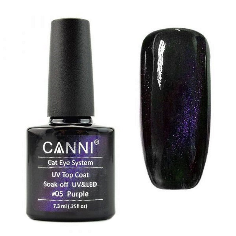 Canni Top Coat Cat Eye N. 05 Purple Soak-Off UV & LED 7.3ML Canni Top Coat Cat Eye N. 05 Purple Soak-Off UV & LED 7.3ML