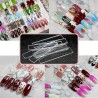 Σετ 10 Διαφανείς Ράβδοι Επίδειξης Nail Art