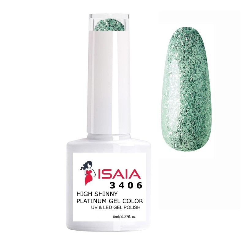 Isaia High Shinny Platinum Gel Color N. 3406 UV & LED 8ML Isaia High Shinny Platinum Gel Color N. 3406 UV & LED 8ML