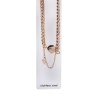 Ατσάλινο Κολιέ Pink Gold Miss