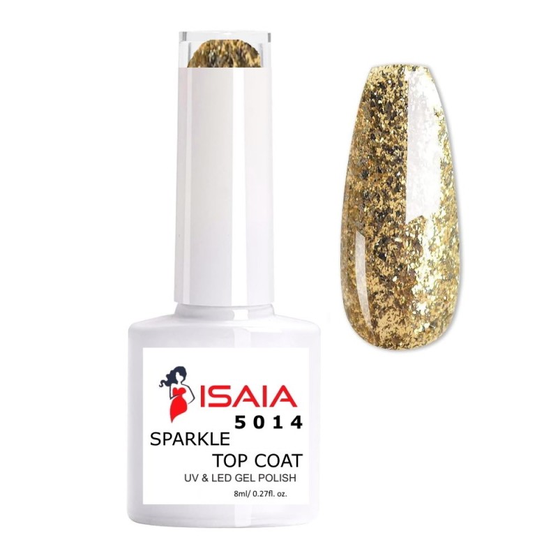 Isaia Top Coat Sparkle N. 5014 UV & LED 8ML Isaia Top Coat Sparkle N. 5014 UV & LED 8ML
